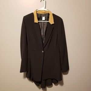 Venus black ruffle back Blazer